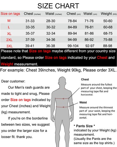 CAMISAS PARA HOMBRE PROTECTOR DE ERUPCIÓN PLAYA MANGA LARGA SURF TOP DE BAÑO TRAJES DE NEOPRENO CONSIGUE UN PANTALÓN GRATIS - Imagen 12 de 25