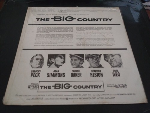 Jerome Moross – The Big Country (Movie Soundtrack) VG++ 1960's Reissue LP Record - Picture 2 of 4