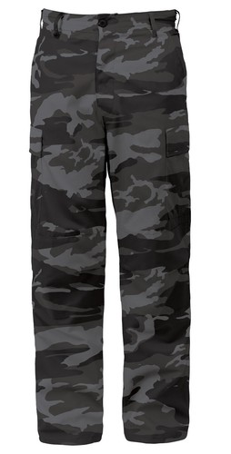White OR Black Camo BDU Cargo Pants Paintball Nets Raiders Kings Sox Spurs - Picture 6 of 6