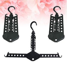 3 PCS Foldable Laundry Drying Rack Folding Hangers Travel Anti-slip