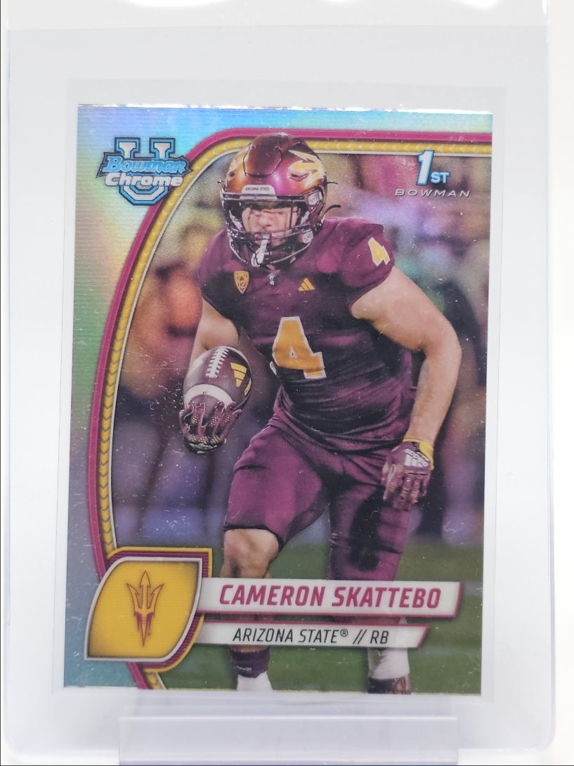CAMERON SKATTEBO 2024 BOWMAN UNIVERSITY CHROME 1ST REFRACTOR Q3193