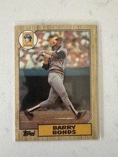 Barry Bonds #320 1987 Topps Baseball RC Rookie Card  . rookie card picture