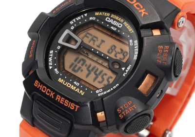 CASIO G-SHOCK G-9000R Mudman Men in Rescue Black Orange Digital