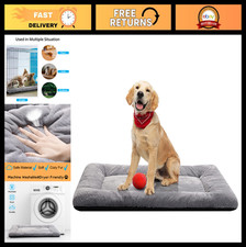 Cozy Dog Bed Crate Pad for Medium/Large Dogs - Ultra Soft, Washable, Anti-Slip M