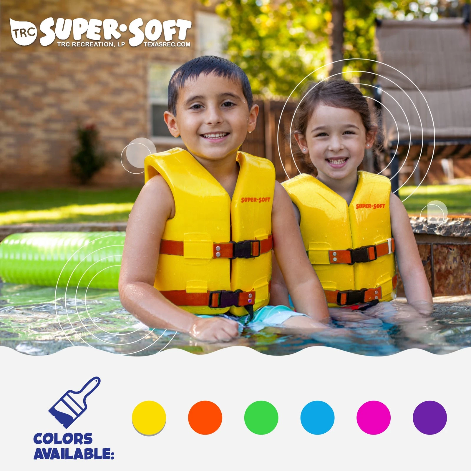 TRC Recreation Super Soft Child Life Jacket Swim Safety Vest, Medium, (Used) - product detail image 5