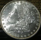 1885-O Morgan Silver Dollar BU With Rim Toning