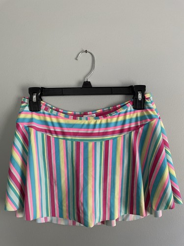 Lands’ End Tankini Bottom Skirt ~ Girls Size 16 ~ Multicolor Striped