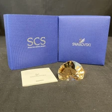Swarovski Crystal 2016 SCS PW Lion Head Paperweigt #5135901 Membership Gift Box