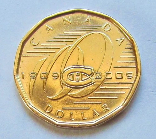 2009 National Hockey League Montreal Canadiens1 Dollar Loonie