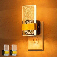 LED Night Lights Plug Into Wall, 2 Pack Plug in Night Light LED with Dus