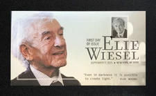 2025 Elie Wiesel Two Oz. Stamp FDC: Design 5/7:  Light: Cachets Ciccolella