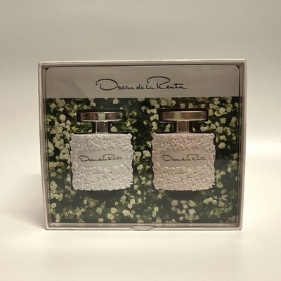 Oscar de la Renta Bella Rosa & Bella Blanca 5ml EDP Mini Set NEW FACTORY SEALED
