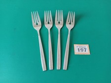 4x Vintage Oneida Melissa Forks Stainless Steel, Fish Fork #197