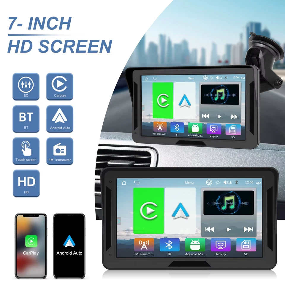 7" CarPlay & Android Auto Player – 2DIN Autoradio Smart Display mit Navigation - Bild 2 von 4