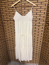 American eagle ivory maxi dress size medium