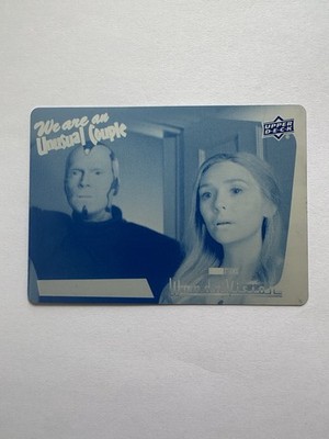 2022 UD Marvel Wanda Vision We Are An Unusual Couple 1/1 Cyan Printing Plate