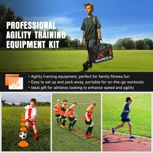 Agility Leiter, Agility Speed Trainingsgerät Set, 20ft Speed Leiter, 12 S... - Bild 8 von 9