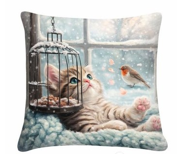 Wunderschöne  Kissen mit  Katzen Motiv  in verschiedene Farben  45x45 cm