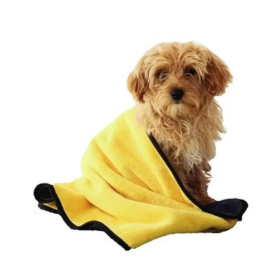 Pet Dog Towel Quick Drying Bath Absorbing Towel Soft and Hair Free Cat Bath Towe
