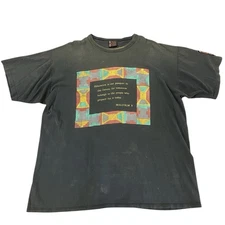 Vintage Malcolm X Quote African American College Alliance T-shirt AACA 90s XXL