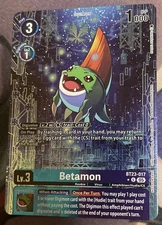 Digimon Card Game Box Promotion Card Betamon BT23-017 U* Alt Art Foil 