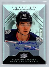 2019-20 UD Trilogy #131 Rookie Alexandre Texier Level 3 Auto /49 Inscribed 