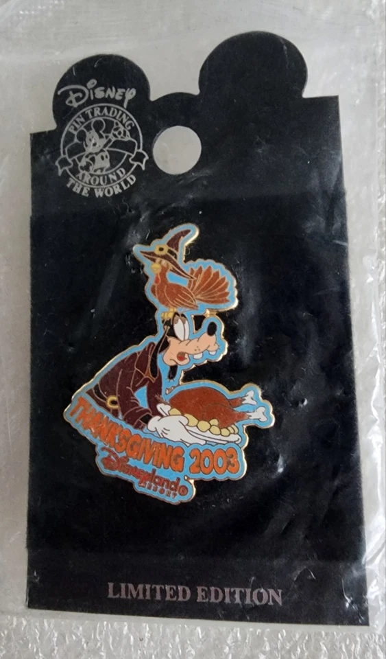 DISNEY ✨ GOOFY 🦃 ACCIÓN DE GRACIAS 2003 🦃 PRENDEDOR SELLADO SORPRESA LE 500 ~ ¡ENVÍO GRATUITO! Foto 2 de 4
