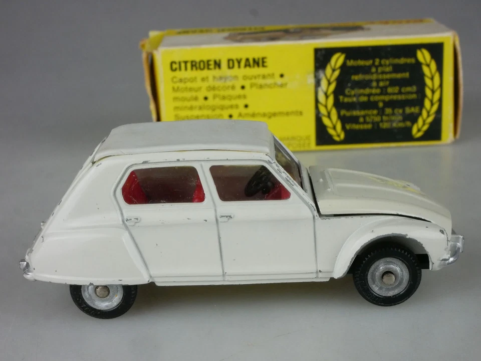 Dinky Toys France 1413 Citroen Dyane vintage 1968 Meccano + Box 132696 - Bild 4 von 4