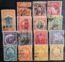 Old Stamp Collection Bolivia, Stamped, 1