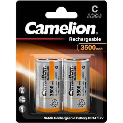 [17035214] Camelion Pack de 2 Piles Rechargeables 1,2V LR14/HR14 Ni-Mh accu 3... - Photo 1/4