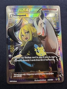 pokemon card delinquent Delinquent 98b/122 Ultra Rare Full Art Pokemon Card Near Mint