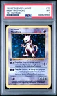 1999 Pokemon 1st Edition MEWTWO Holo #10 PSA 7 NM Base Set Graded PSA Case Chip