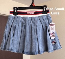 Wonder Nation Hello Kitty Girls Cotton Denim Pleated Skort, Size Small
