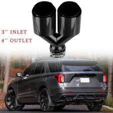For Ford Explorer St 3.0t V6 3 To 4 Carbon Exhaust Pipe Tail Muffler Tip For Ford Explorer St 3.0t V6 3 To 4 Carbon Exhaust Pipe Tail Muffler Tip