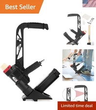 Compact 2-in-1 Air-Powered Flooring Nailer & Stapler - Rubber Mallet Included