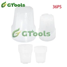 Seed Starting Pot 6.7,5,4,3.5In Plant Nursery Pots Bulk Plastic for Plant 36-PCS