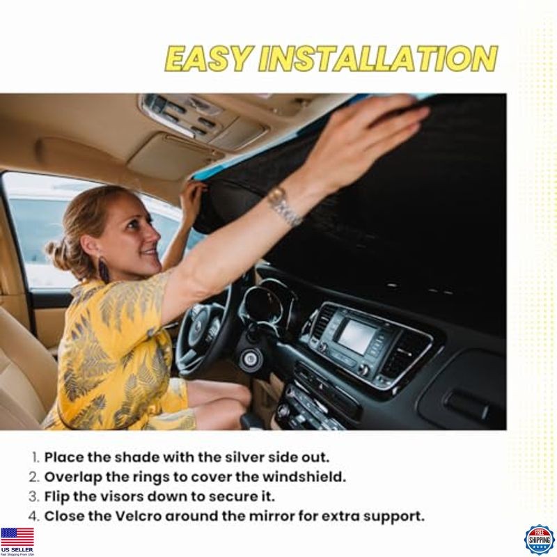 kinder Fluff Windshield Sunshade | Foldable Oxford Cloth | 99% UVR Protection