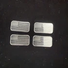 Four 1 gram .999 Fine Silver American Flag Art Bars