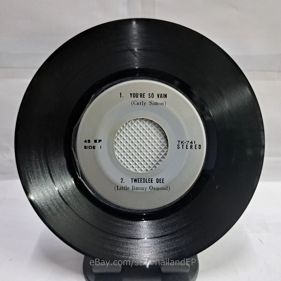 CARLY SIMON /LITTLE JIMMY OSMOND / THE BLUE RIDGE RANGERS THAILAND EP 45 THAI - Image 3 of 4