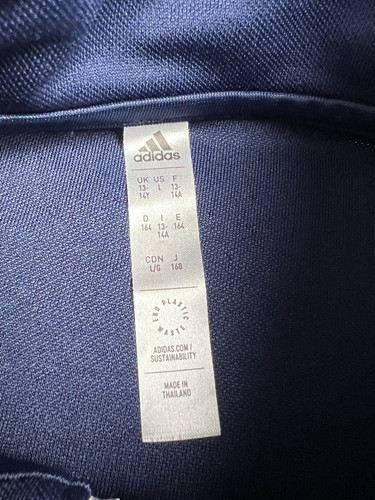 Adidas Pullover Youth Size Large Blue Aeroready 1/4 Zip Jacket - Picture 3 of 13
