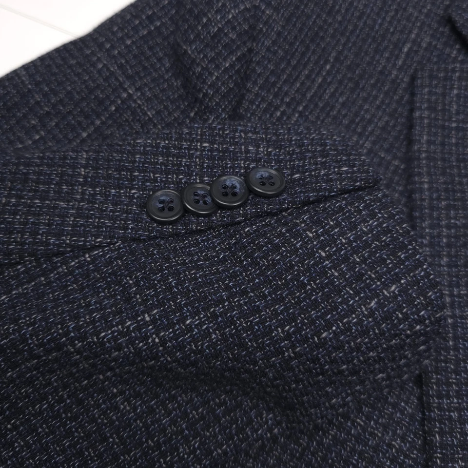 $498 John Varvatos Star Bleecker Gris y Azul Blazer Abrigo Deportivo Chaqueta Para Hombres 42S Foto 4 de 4