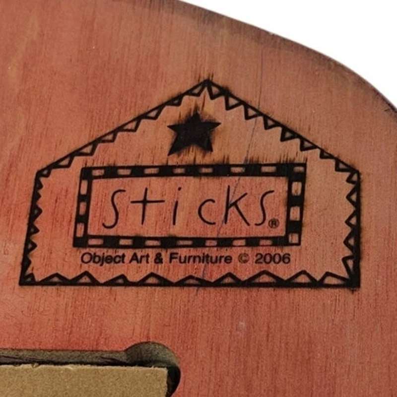 Sticks Object Art 2006 Wooden Celestial Know Love Mirror Sun Moon Folk Cottage - Image 2 of 3