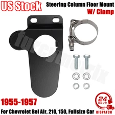 For 55-57 Chevy Bel Air Steering Column Floor Mount W/ Clamp Tilt Column 4 Speed