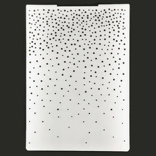 Merry Christmas Snowfall Snowflake Dots Background Plastic Embossing Folders for