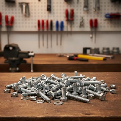 Versatile 280PC Hex Bolts & Nuts Kit - Fully Threaded Stainless Steel Fasteners