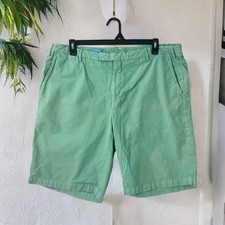 J McLaughlin Men s Chino Shorts Green 40 Pima...