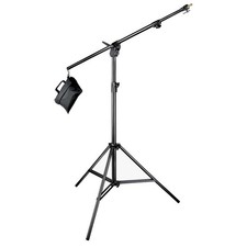 Manfrotto Boom Stand 420 Black Anodized , 3-Section Stand Convertible to Double