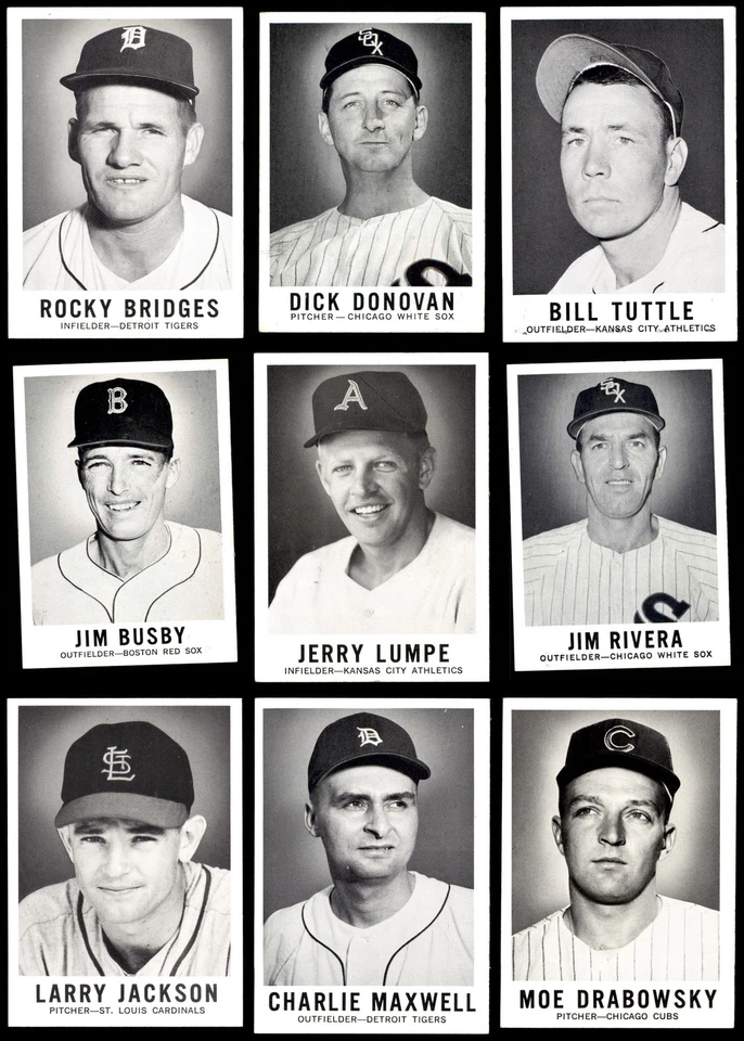 Juego completo de tarjetas Leaf Baseball Series One 1960 #1 a #72 6,5 - EX/MT+ 6916895 Foto 2 de 4