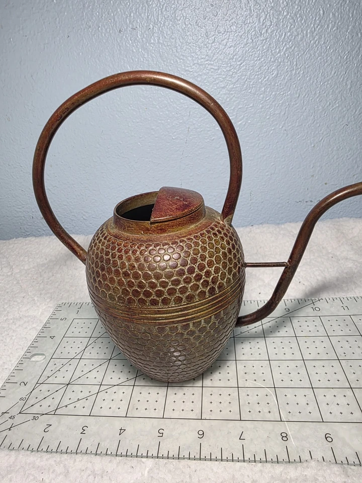 Lata de água vintage de bronze fundido/cobre para plantas Bonzai - Imagem 3 de 4