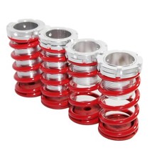 Red 90-99 Mitsubishi Eclipse Coilover Lowering Springs Kits Red And Silver